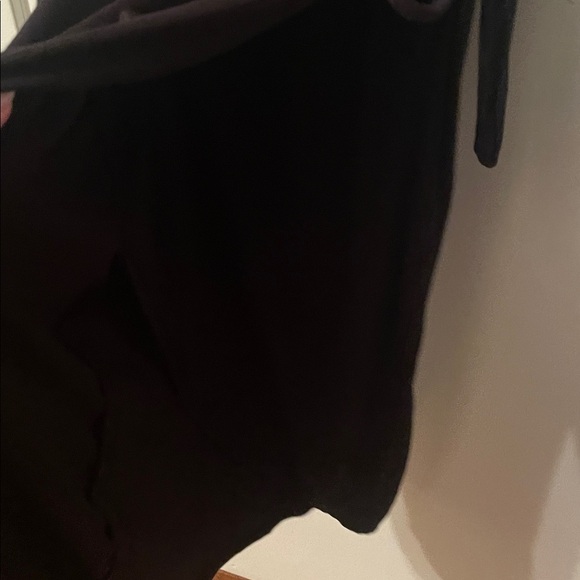 See You Monday XL Black Midi Half Wrap Dress - Picture 4 of 5